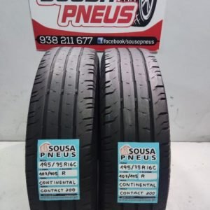 2 pneus semi novos 195-75-16C Continental