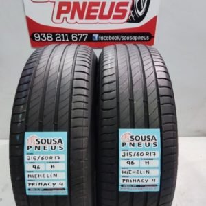 2 pneus semi novos 215-60-17 Michelin