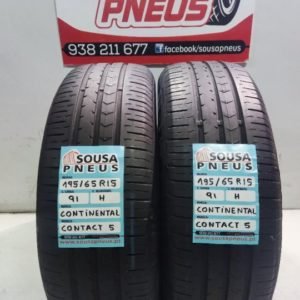2 pneus semi 195-65-15 Continental