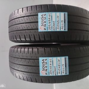 2 pneus semi novos 205-65-16C Michelin