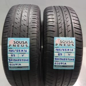 2 pneus semi novos 185-55-16 Bridgestone