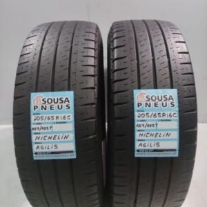 2 pneus semi novos 205-65-16C Michelin