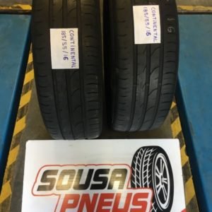 2 pneus semi novos continental 185-55-16