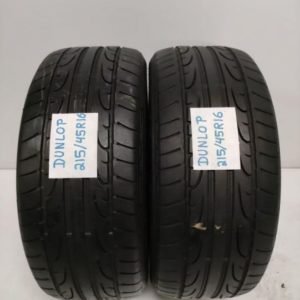 2 pneus semi novos 215-45-16 Dunlop ()
