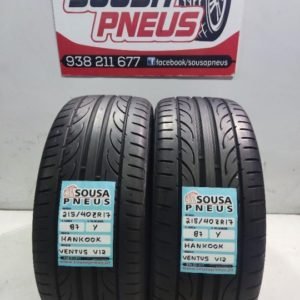 2 pneus semi novos 215-40-17 Hankook