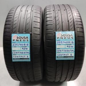 2 pneus semi novos 225-40-18 Continental