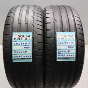 2 pneus semi novos 235-55-17 Dunlop