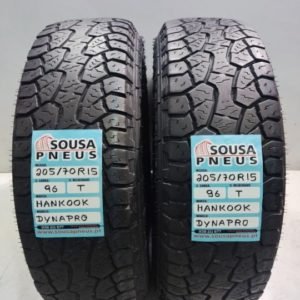 2 pneus semi novos 205-70-15 Hankook