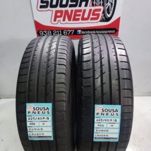 2 pneus semi novos 225-60-18 Kumho