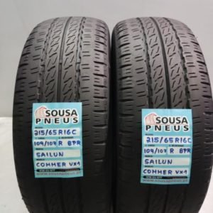 2 pneus semi novos 215-65-16C