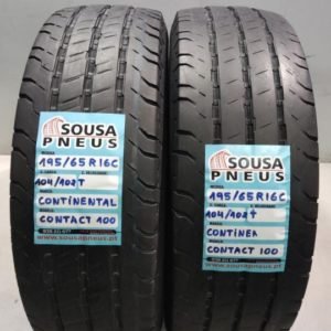 2 pneus semi novos 195-65-16C Continental