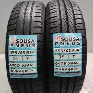 2 pneus semi novos 155-65-14 Good year