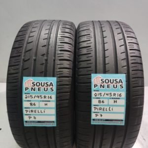 2 pneus semi novos 215-45-16 Pirelli