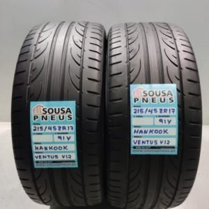 2 pneus semi novos 215-50-17 Hankook