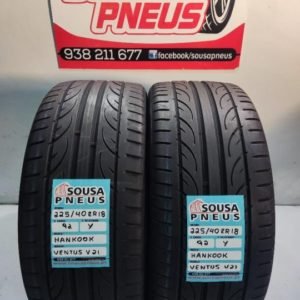 2 pneus semi novos 225-40-18 Hankook