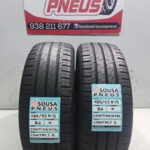 2 pneus semi novos 185-55-15 Continental