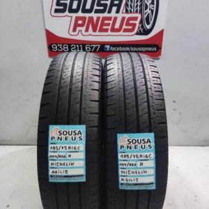 2 pneus semi novos 185-75-16C Michelin