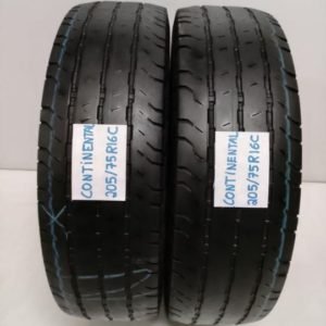2 pneus semi novos 205-75-16C  continental ( )