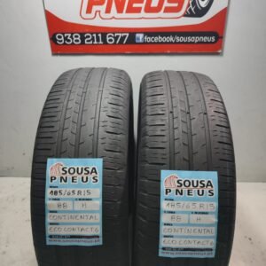 Pneus Usados Continental 185/65R15, modelo Eco Contact 6