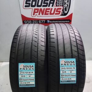 2 PNEUS SEMI NOVOS BRIDGESTONE ALENZA 245/50R19 105 W OFERTA DOS PORTES