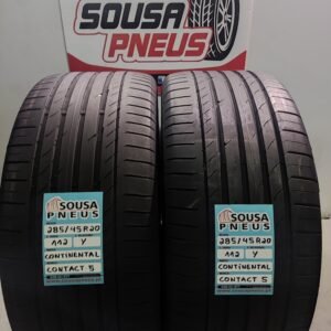 2 PNEUS SEMI NOVOS CONTINENTAL CONTACT 5 285/45R20 112Y OFERTA DOS PORTES