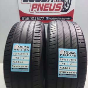2 PNEUS SEMI NOVOS KLEBER DYNEXER HP4 225-50-17 OFERTA DOS PORTES