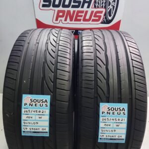 2 PNEUS SEMI NOVOS DUNLOP SP SPORT 01 265/45R21 104W