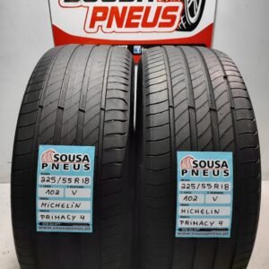 2 PNEUS SEMI NOVOS MICHELIN PRIMACY 4 225-55-18 102 V