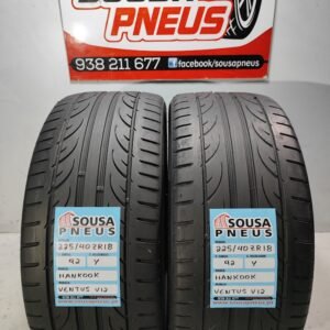 2 PNEUS SEMI NOVOS HANKOOK VENTUS V12 225/40R18 92Y