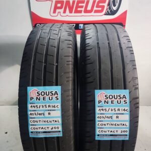 2 PNEUS CONTINENTAL CONTACT 200 195-75-16C 107/105R