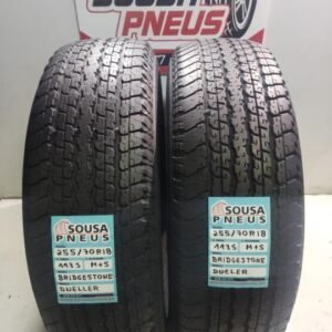 2 pneus semi novos 255-70r18 bridgestone - oferta dos portes