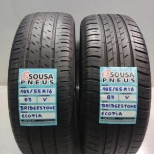 2 pneus semi novos 185-55r16 bridgestone - oferta dos portes