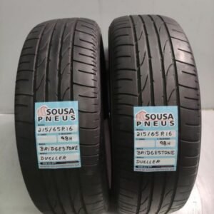 2 pneus semi novos 215-65r16 Bridgestone - oferta dos portes 85 EUROS