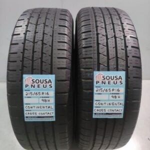 2 pneus semi novos 215-65r16 continental - oferta da entrega