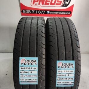 2 pneus semi novos 205-75r16c continental -oferta da entrega