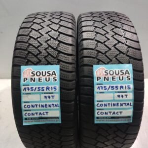 2 pneus semi novos smart  175-55r15 continental - oferta dos portes