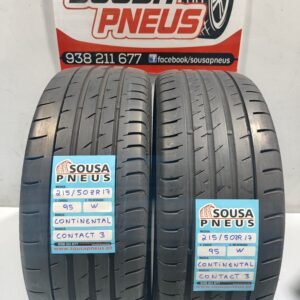 2 pneus semi novos 215-50R17 Continental - Oferta dos Portes
