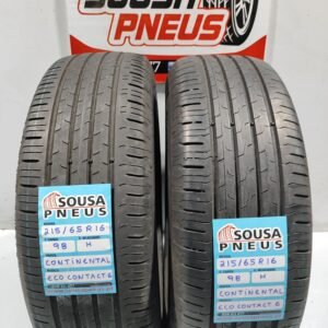 2 pneus semi novos 215-65R16 Continental - Oferta dos Portes