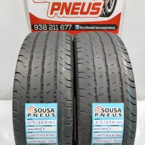 2 pneus semi novos 215-65R16C Continental - Oferta dos Portes