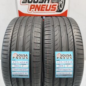 2 pneus semi novos 255-45R18 Continental - Oferta dos Portes