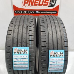 2 pneus semi novos 205-55R17 Oferta dos portes 100 Euros