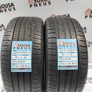 2 pneus semi novos 225-45R17 Falken - Oferta dos Portes