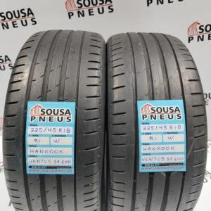 2 pneus semi novos 225-45R18 Hankook - Oferta dos Portes