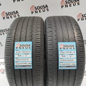 2 pneus semi novos 235-55R17 Hankook - Oferta dos Portes
