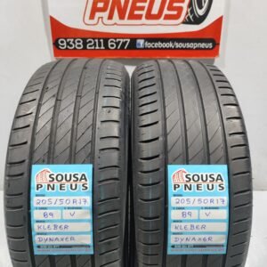 2 pneus semi novos 205-50R17 Kleber - Oferta dos Portes