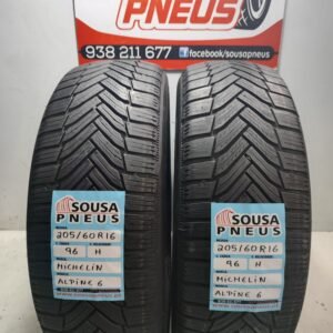 2 pneus semi novos Michelin 205/60R16 Oferta dos  Portes