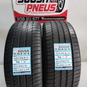 2 pneus semi novos 225-50r17 michelin - oferta dos portes