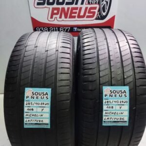 2 pneus semi novos 285-40r20 michelin - oferta dos portes