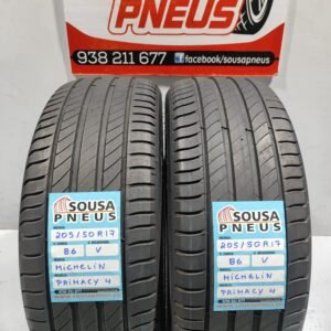 2 pneus semi novos 205-50R17 Michelin - Oferta sos Portes