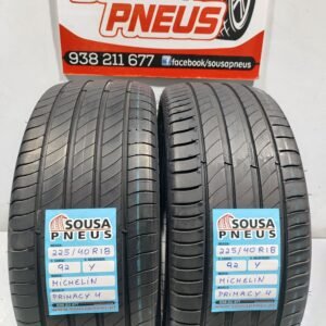 2 pneus semi novos 225-40R18 Michelin - Oferta doa portes